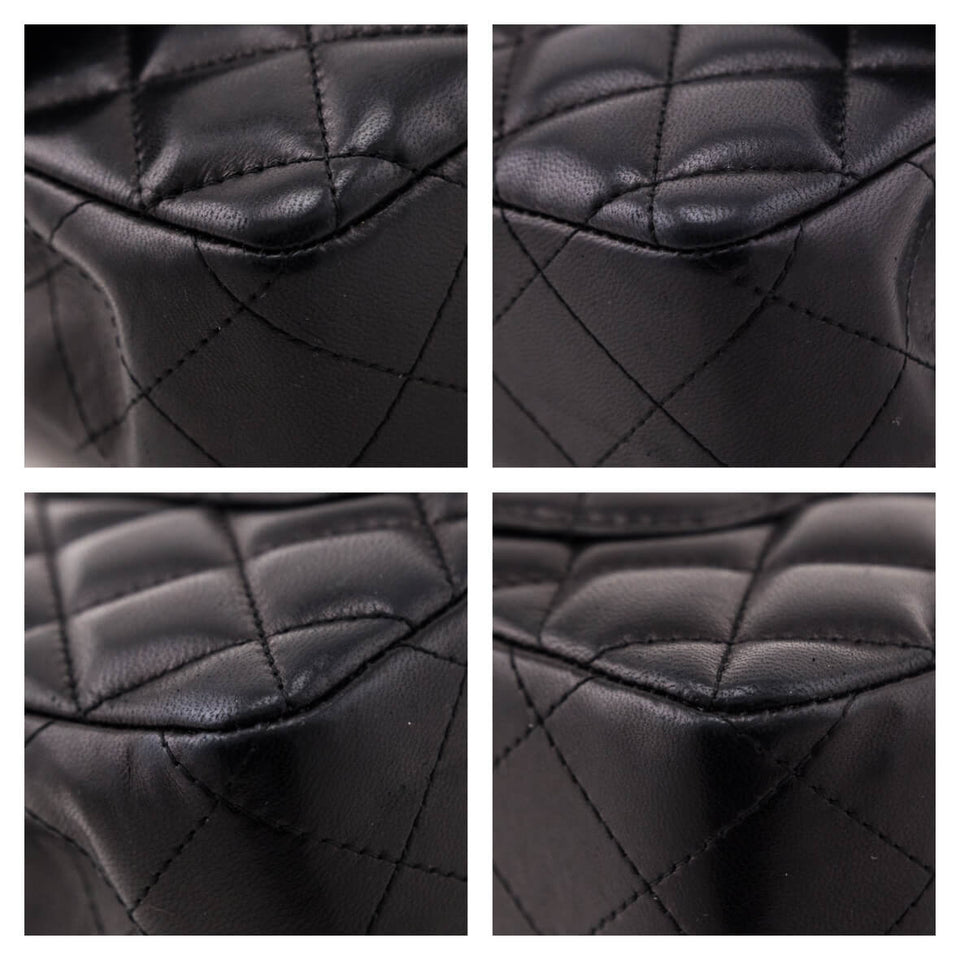 Chanel Black Quilted Lambskin E/W Flap Bag