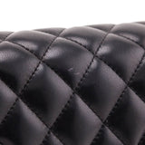 Chanel Black Quilted Lambskin E/W Flap Bag