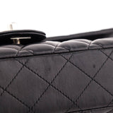 Chanel Black Quilted Lambskin E/W Flap Bag