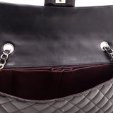 Chanel Black Quilted Lambskin E/W Flap Bag