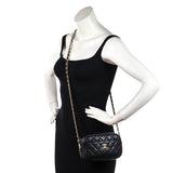 Chanel Black Quilted Lambskin Small Timeless Camera Case