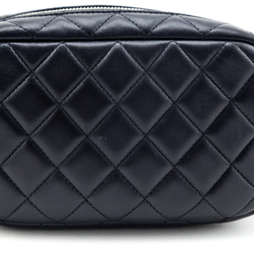 Chanel Black Quilted Lambskin Small Timeless Camera Case
