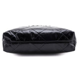 Chanel Black Shiny Calfskin Quilted Small Chanel 22 Bag