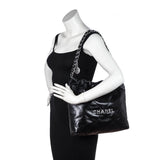 Chanel Black Shiny Calfskin Quilted Small Chanel 22 Bag