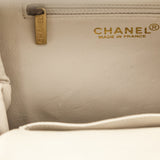 Chanel Black & White Perforated Bow Frame Bag