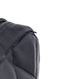 Chanel Black & White Quilted Calfskin Cambon Pochette