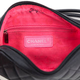 Chanel Black & White Quilted Calfskin Cambon Pochette