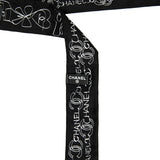 Chanel Black & White Twilly