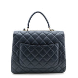 Chanel Blue Quilted Lambskin Large Trendy CC Top Handle GHW