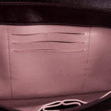 Chanel Burgundy Calfskin Quilted Small Straight Lined Flap Bag