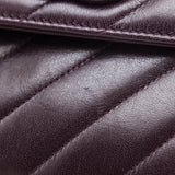 Chanel Burgundy Lambskin Quilted Coco Vintage Jumbo Flap