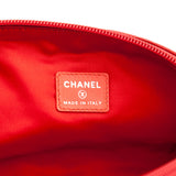 Chanel Dark Red Leather Camellia O Case