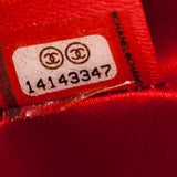 Chanel Dark Red Leather Camellia O Case