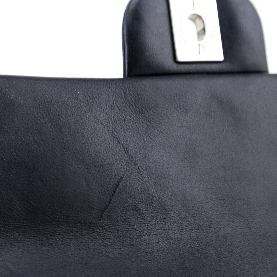Chanel Black Lambskin Quilted Mini Rectangular Flap