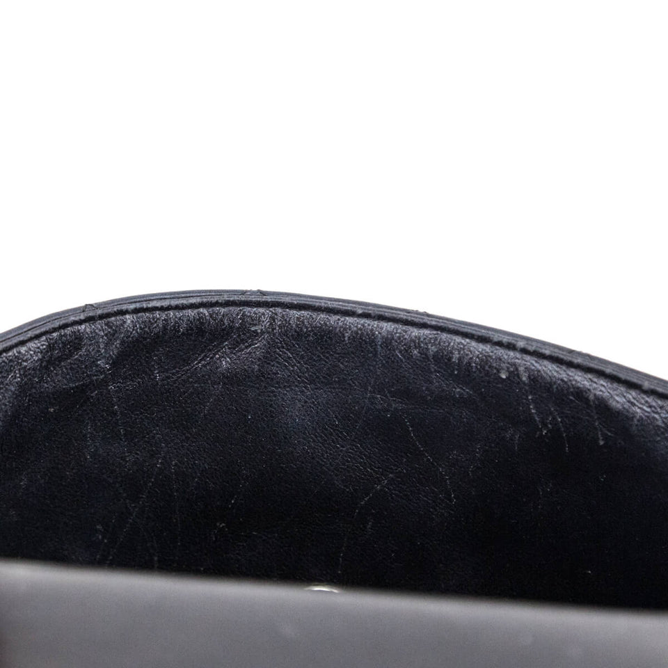 Chanel Black Lambskin Quilted Mini Rectangular Flap