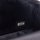 Chanel Black Lambskin Quilted Mini Rectangular Flap