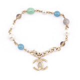 Chanel Faux Pearl & Bead CC Bracelet