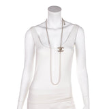 Chanel Faux Pearl & Chain CC Necklace