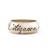 Chanel Gold-Plated L'Elegance C'est La Ligne Bangle