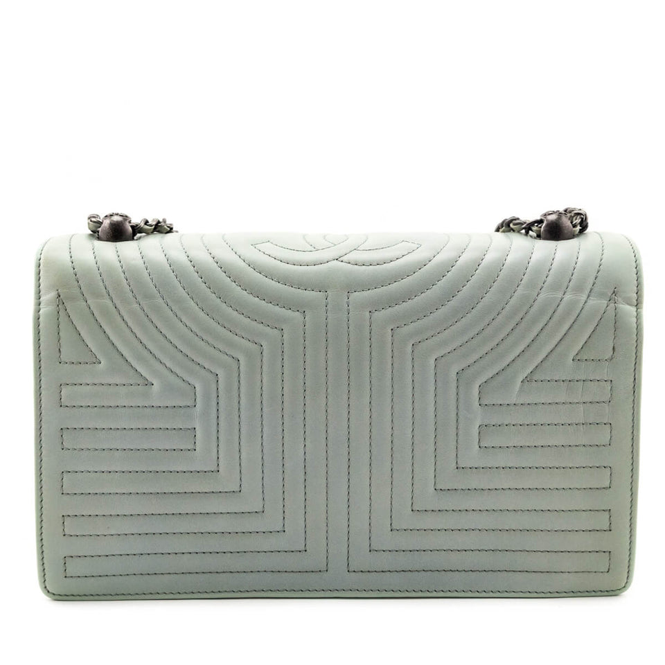 Chanel Jade Calfskin Quilted Small Korean Garden Flap Bag