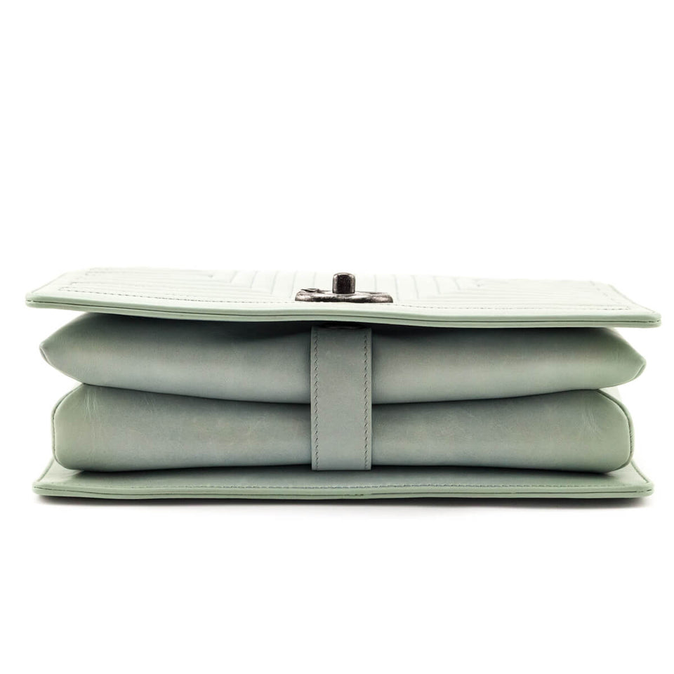 Chanel Jade Calfskin Quilted Small Korean Garden Flap Bag