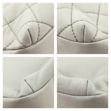 Chanel Light Gray Lambskin Quilted Small Single Flap Shoulder Bag