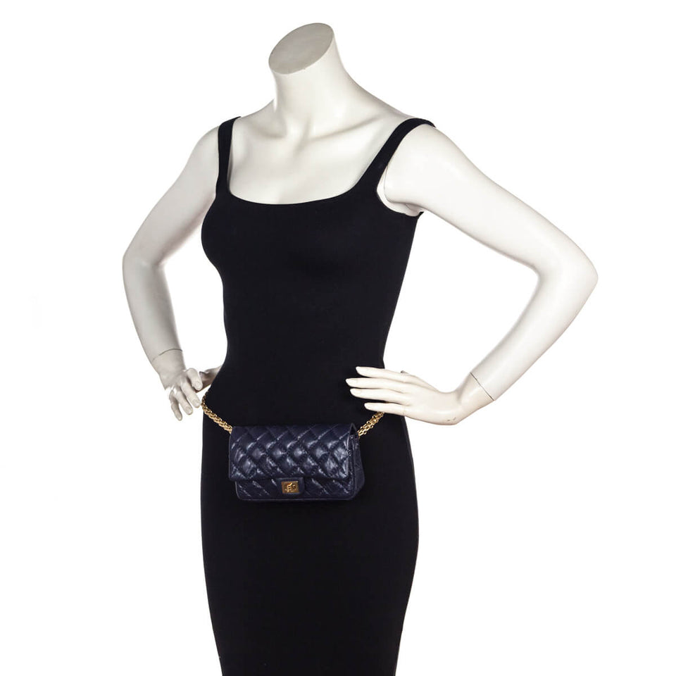 Chanel Marine Quilted Aged Calfskin Reissue Belt Bag