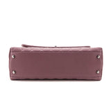 Chanel Mauve Caviar & Lizard Quilted Medium Coco Handle Flap Bag