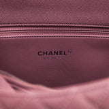 Chanel Mauve Caviar & Lizard Quilted Medium Coco Handle Flap Bag