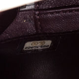 Chanel Metallic Silver Caviar Quilted Medium CC Filigree Vanity Case