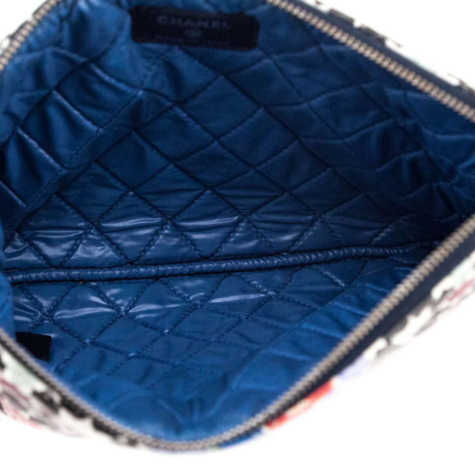 Chanel Multicolor Quilted Glazed Lambskin Small Paris Dubai Pouch