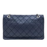 Chanel Navy Calfskin CC Crave Reissue Jumbo Flap Bag