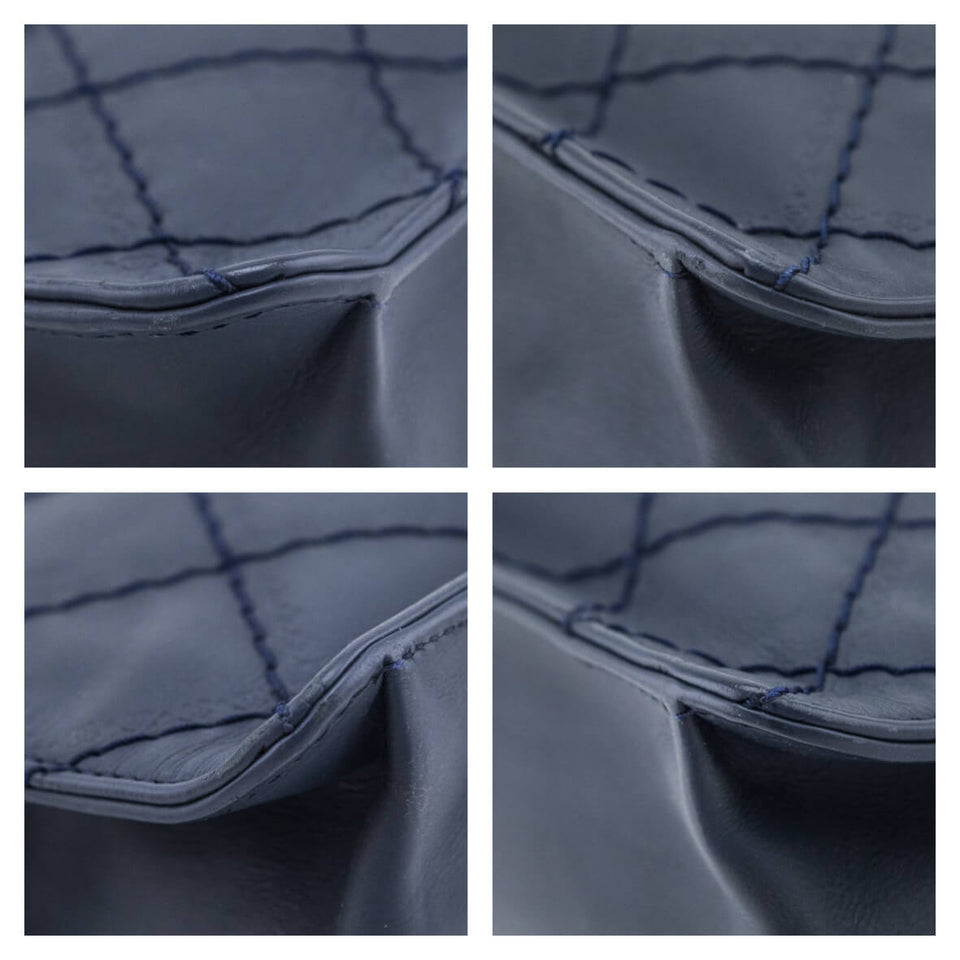 Chanel Navy Calfskin CC Crave Reissue Jumbo Flap Bag