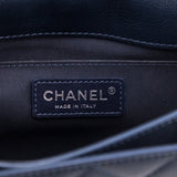 Chanel Navy Caviar Quilted CC Box Flap