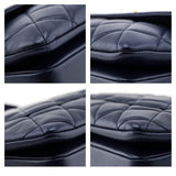 Chanel Navy Quilted Lambskin Small Trendy CC Top Handle Flap Bag