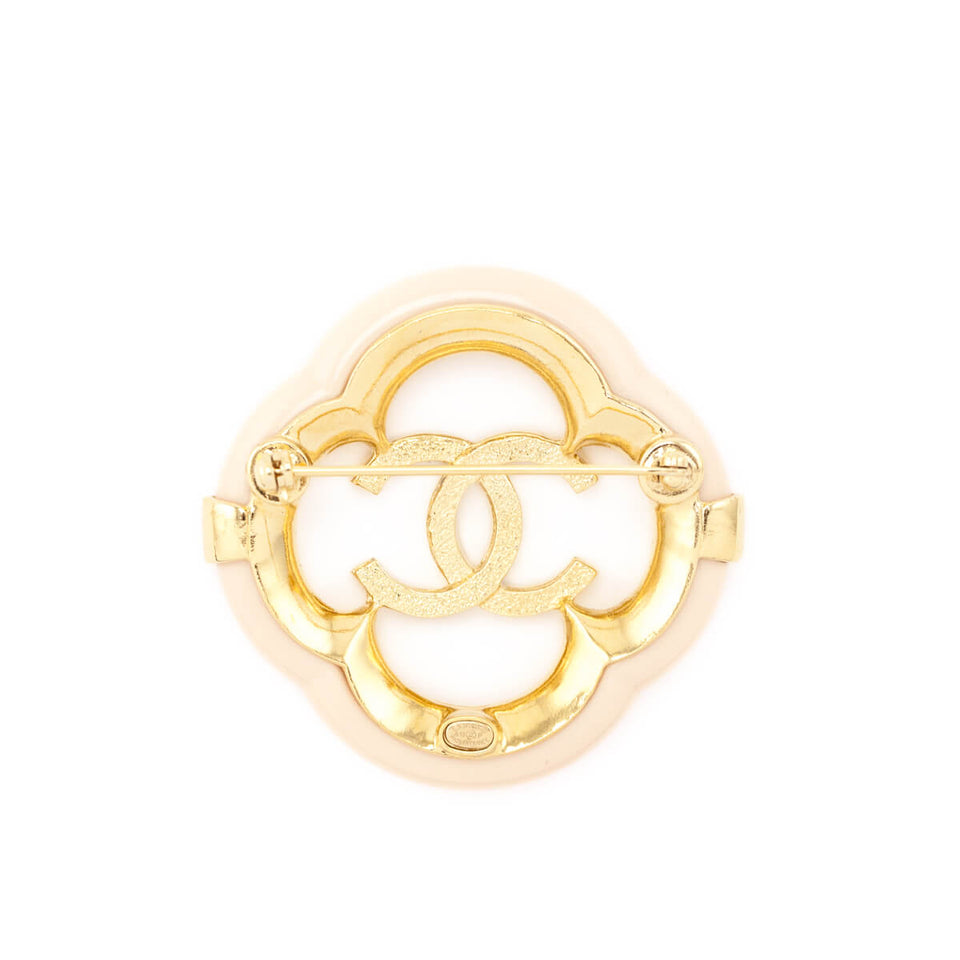 Chanel Resin CC Brooch