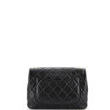 Chanel Resin Pearl Chain Flap Bag Quilted Lambskin Medium