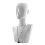 Chanel Silver & Black Crystal CC Dice Pendant Necklace