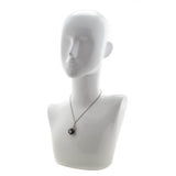 Chanel Silver & Black Crystal CC Dice Pendant Necklace
