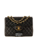 Chanel Vintage Classic Single Flap Bag Quilted Lambskin Jumbo