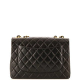 Chanel Vintage Classic Single Flap Bag Quilted Lambskin Jumbo