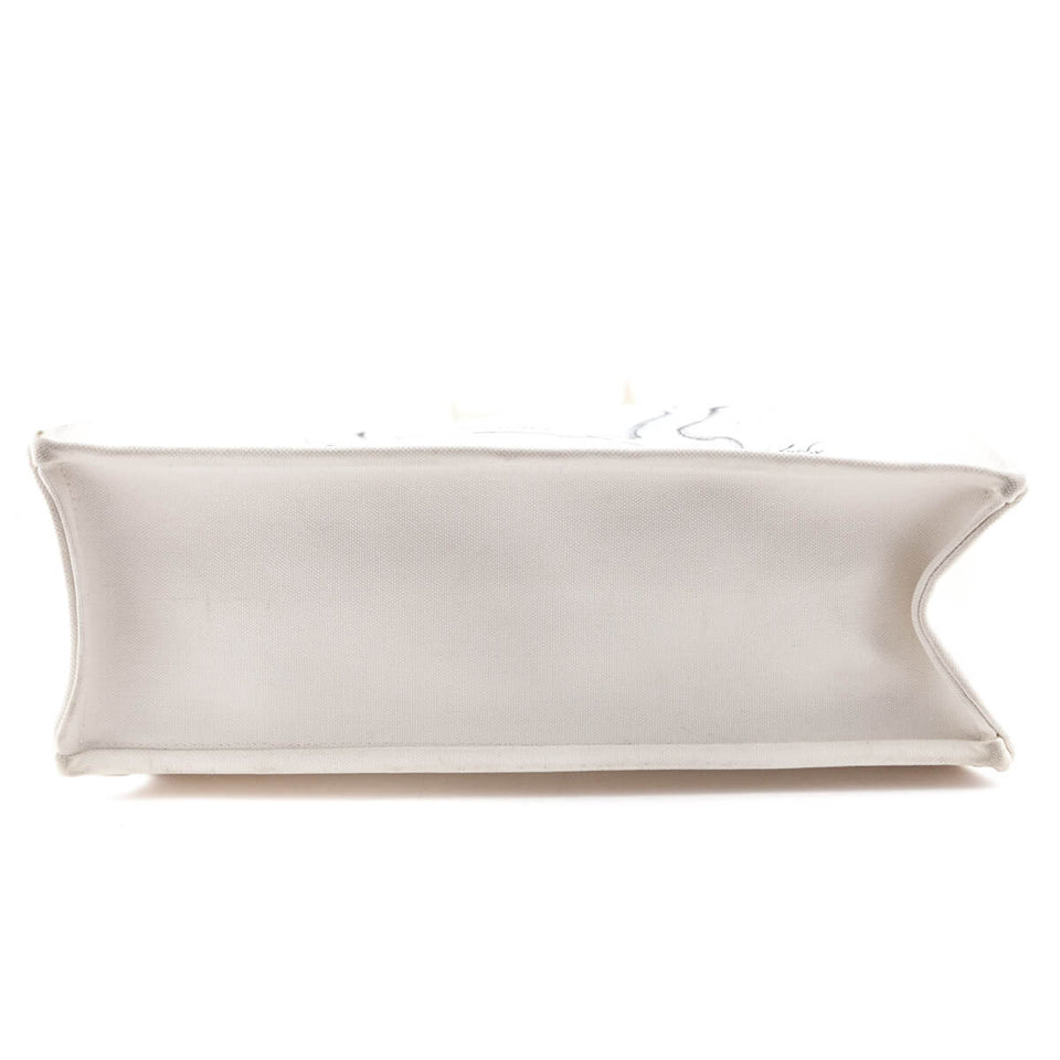 Chanel White Canvas Chanel Cruise Miami Tote