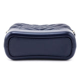 Chanel Navy Aged Calfskin Quilted Small Gabrielle Hobo