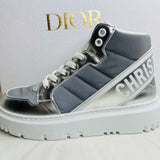Christian Dior METALLIC HIGH-TOP D-PLAYER SNEAKERS