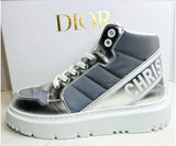 Christian Dior METALLIC HIGH-TOP D-PLAYER SNEAKERS