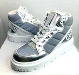 Christian Dior METALLIC HIGH-TOP D-PLAYER SNEAKERS