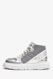 Christian Dior METALLIC HIGH-TOP D-PLAYER SNEAKERS