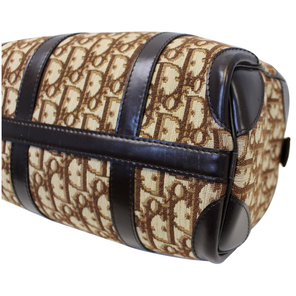 Christian Dior Monogram Logo Boston Duffle Bag