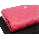Chanel Wallet On Chain WOC Caviar Leather Clutch Crossbody Bag Red