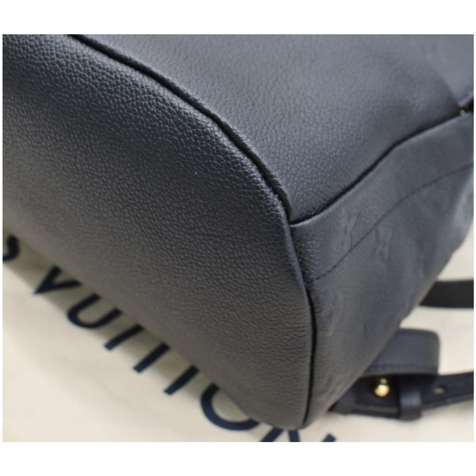 Louis Vuitton Sorbonne Monogram Empreinte Leather Backpack Black